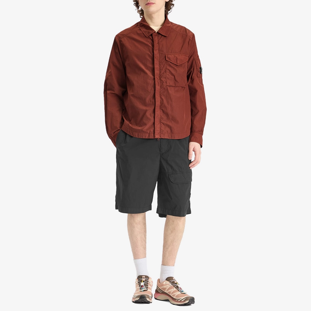CP Company Men's Chrome-R Full Zip Overshirt Sable